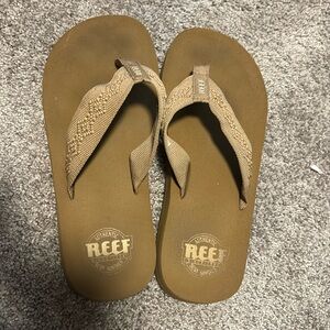 Tan Reef Flip Flops size 8